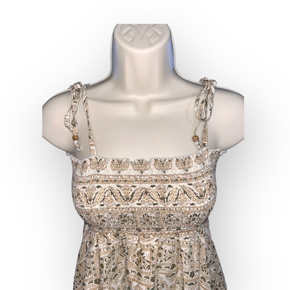 Y2k lei fairy shirred tube top tie top handkerchief hem - Picture 11 of 12